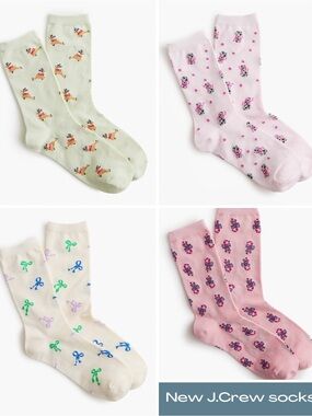 New Set of 4 J.Crew Socks